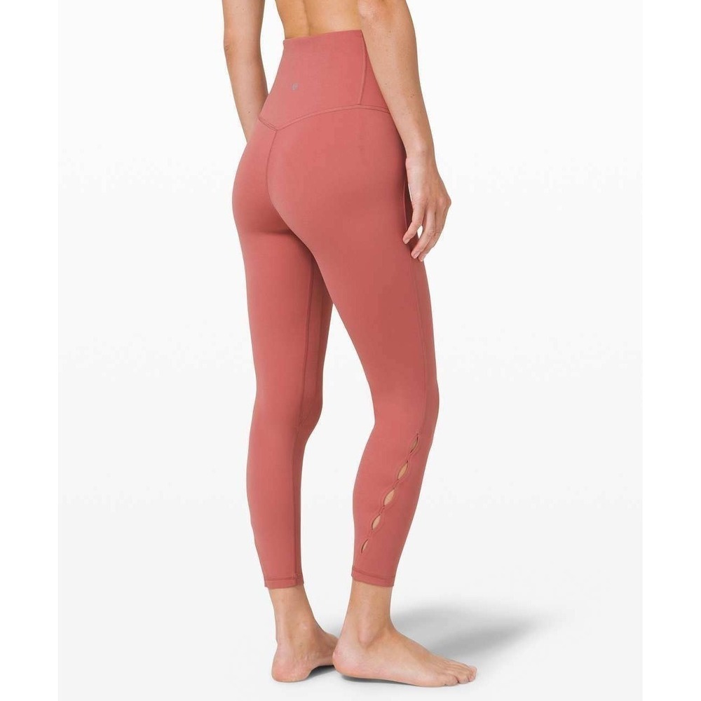 Lululemon‎ Unlimit High-Rise Tight 25" *Keyhole Brier Rose Size 8 Spring Pink